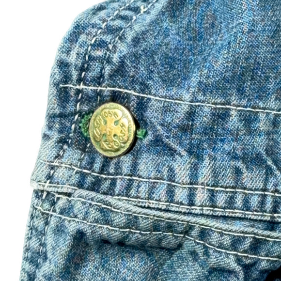 Vintage OshKosh BGosh Overalls Mens 34x30 Blue Denim Vestbak Sanforized USA 60s - Picture 5 of 15